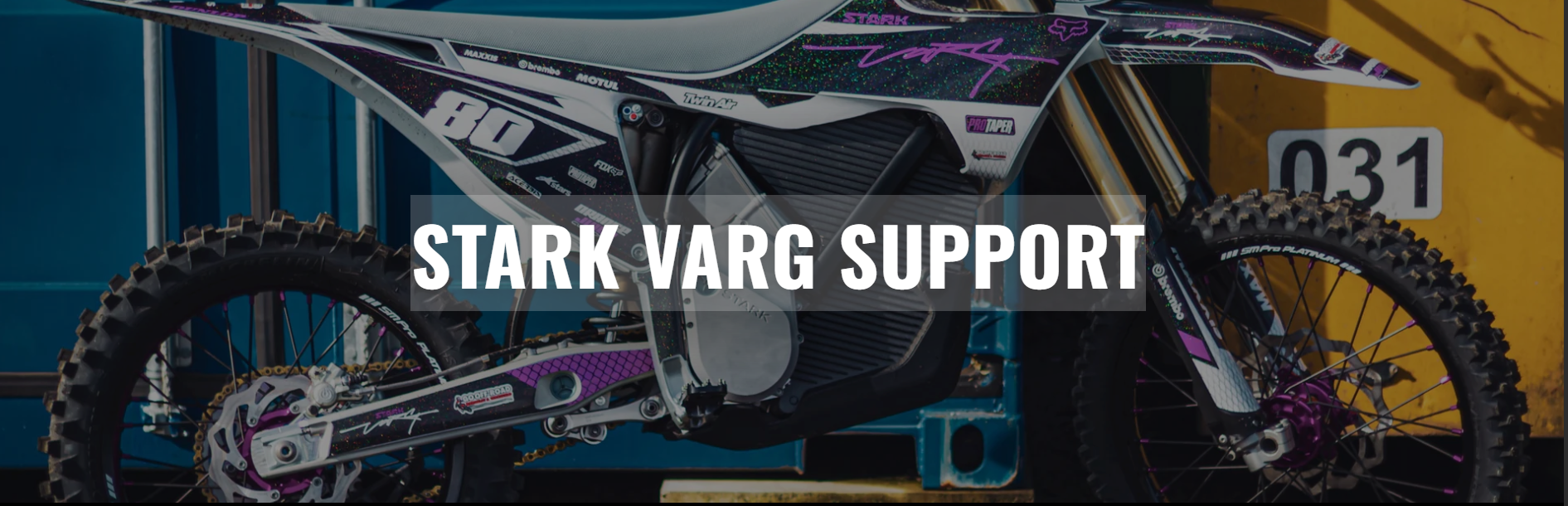 Stark Varg Support Documentation Banner