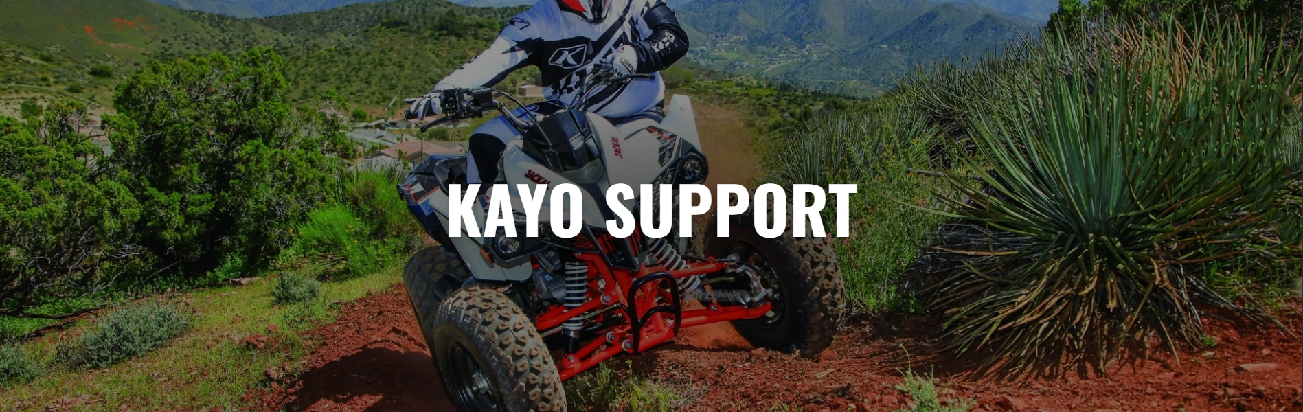 KAYO Quads & Motorbikes Support Hub Banner